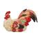 15" Red Ceramic Farmhouse Bird Garden Sculpture